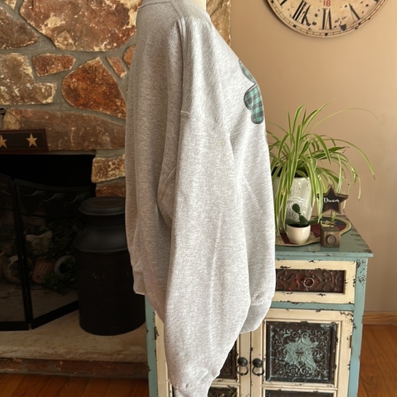 Women’s Handmade Lucky Sweatshirt Plus Size 2XL  Gray - Picture 5 of 10
